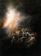 Francisco de Goya Fire at Night oil